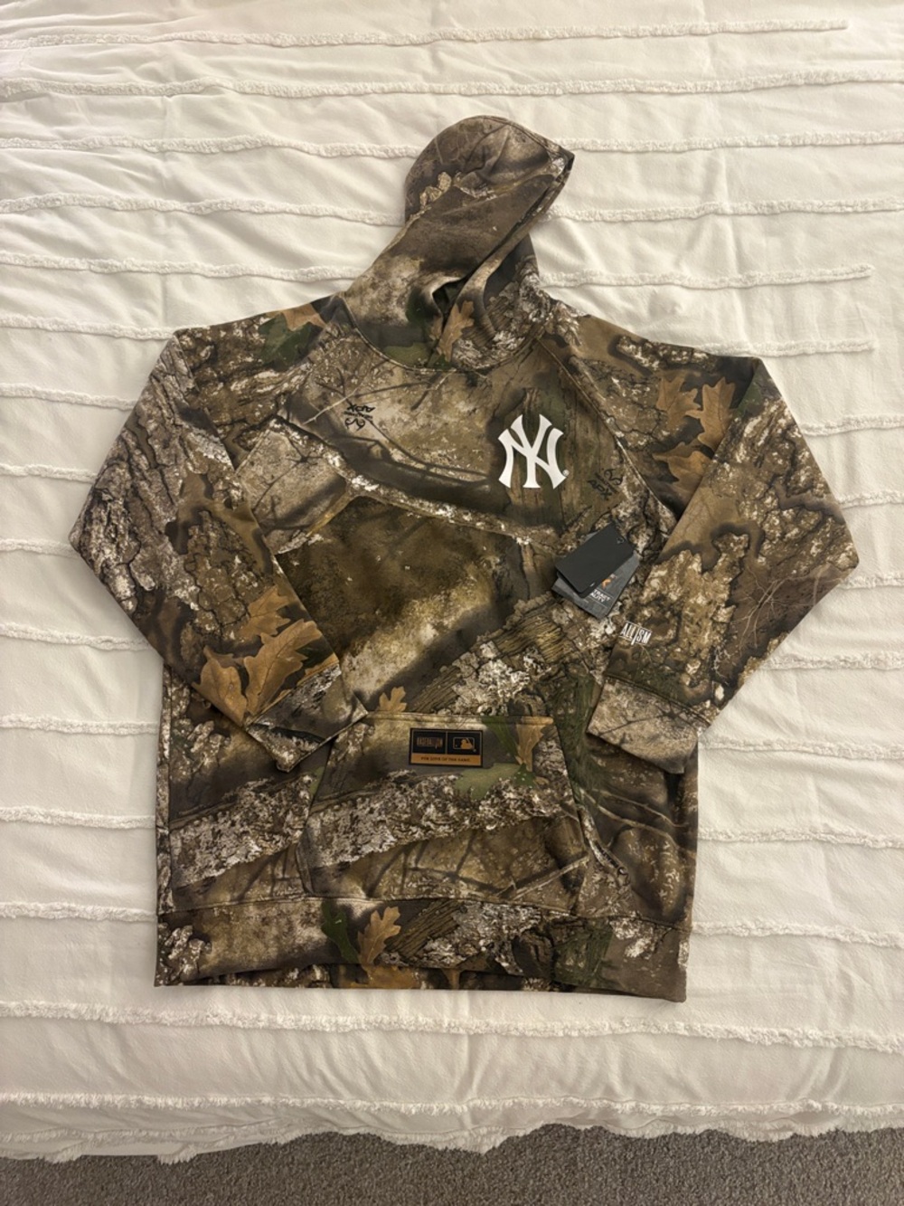 NWT Baseballism x Realtree Youth New York Yankees Hoodie